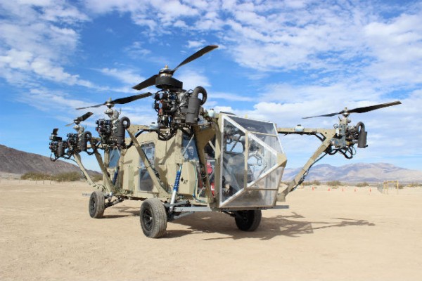 Для военных скрестили внедорожник, вертолет и мультикоптер