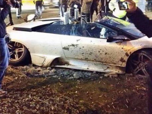 авария Lamborghini Murcielago LP640 Roadster