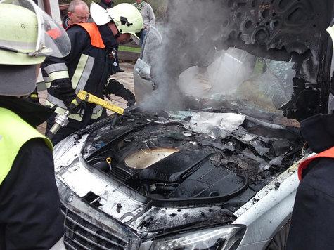 пожар 2014 Mercedes-Benz S-Class 