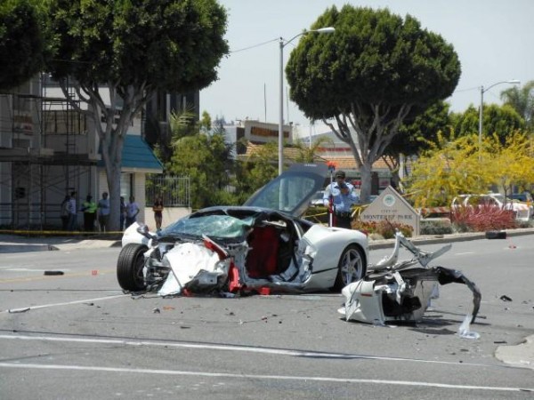 Ужасная авария Hyundai Accent  и Ferrari 458 Italia