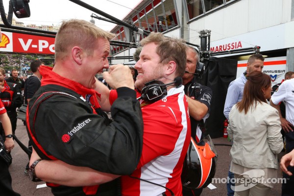 Marussia celebrate first points