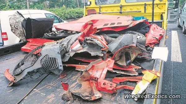 Ferrari 458 после аварии